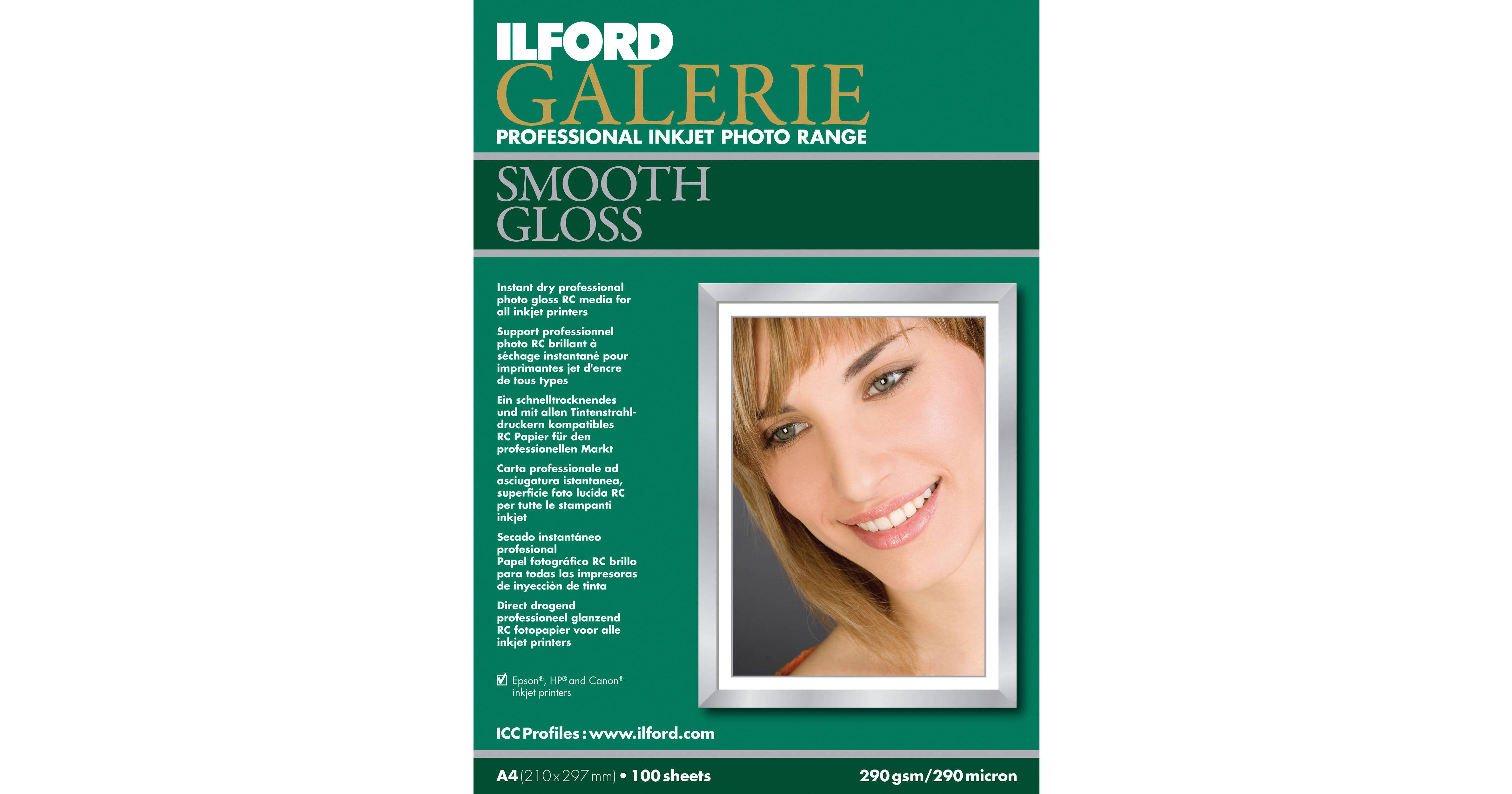 Ilford Galerie Smooth Gloss Paper 5x7" 100 Sheets 1152887 B&H