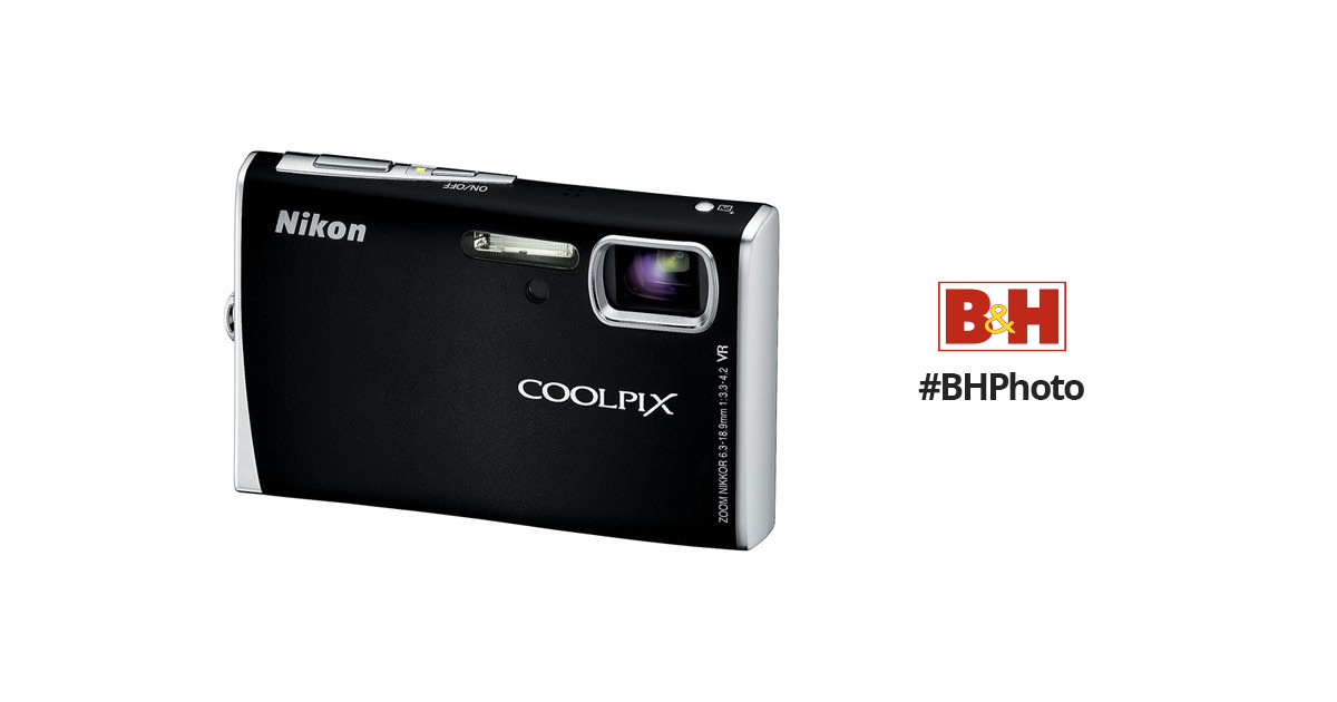 Nikon Coolpix S52 Digital Camera (Black) 26105 B&H Photo Video