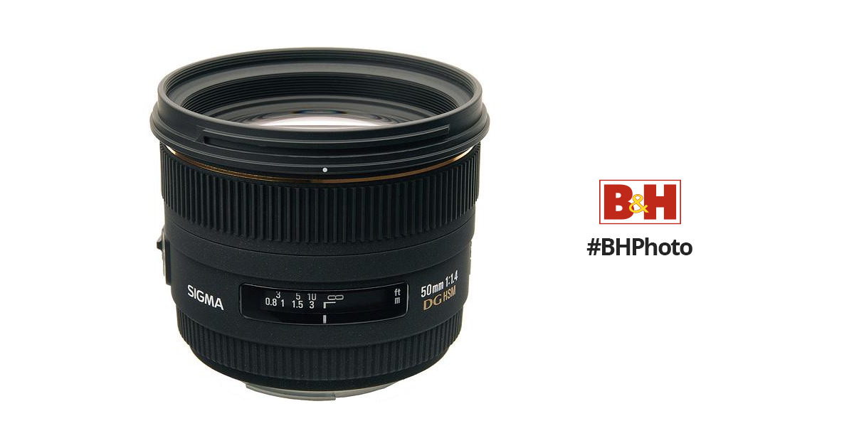 カメラ レンズ(単焦点) Sigma Normal 50mm f/1.4 EX DG HSM Autofocus Lens f/ 310-107 B&H