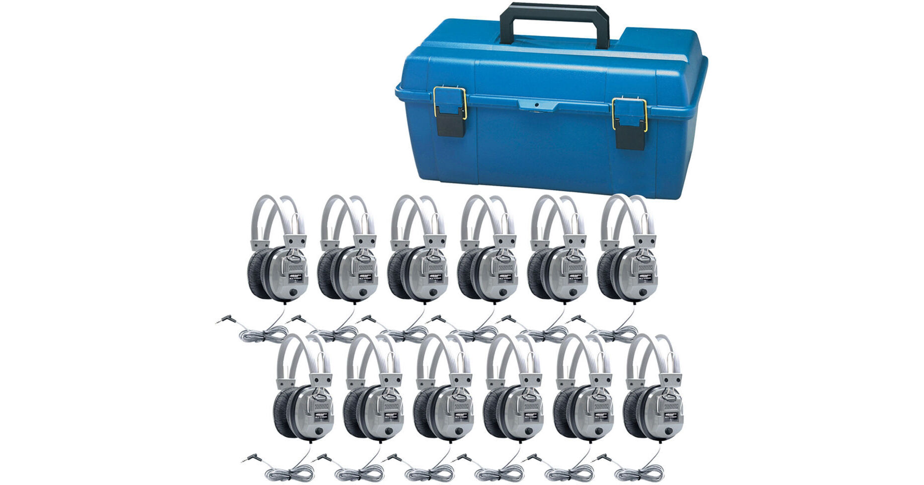 HamiltonBuhl LCP/12/SC7V 12-User Headphone Lab Pack LCP/12/SC7V