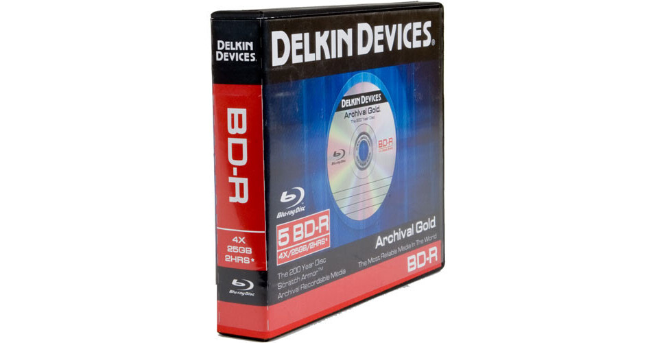 Delkin Devices BDR Archival Gold BluRay DDBDR/5 BIND 4X B&H