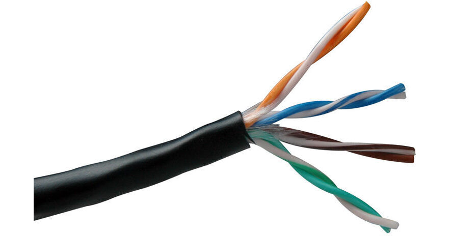 Belden Cat 5e 4-Pair UTP PVC Horizontal Riser 1583A-1000-BLK B&H