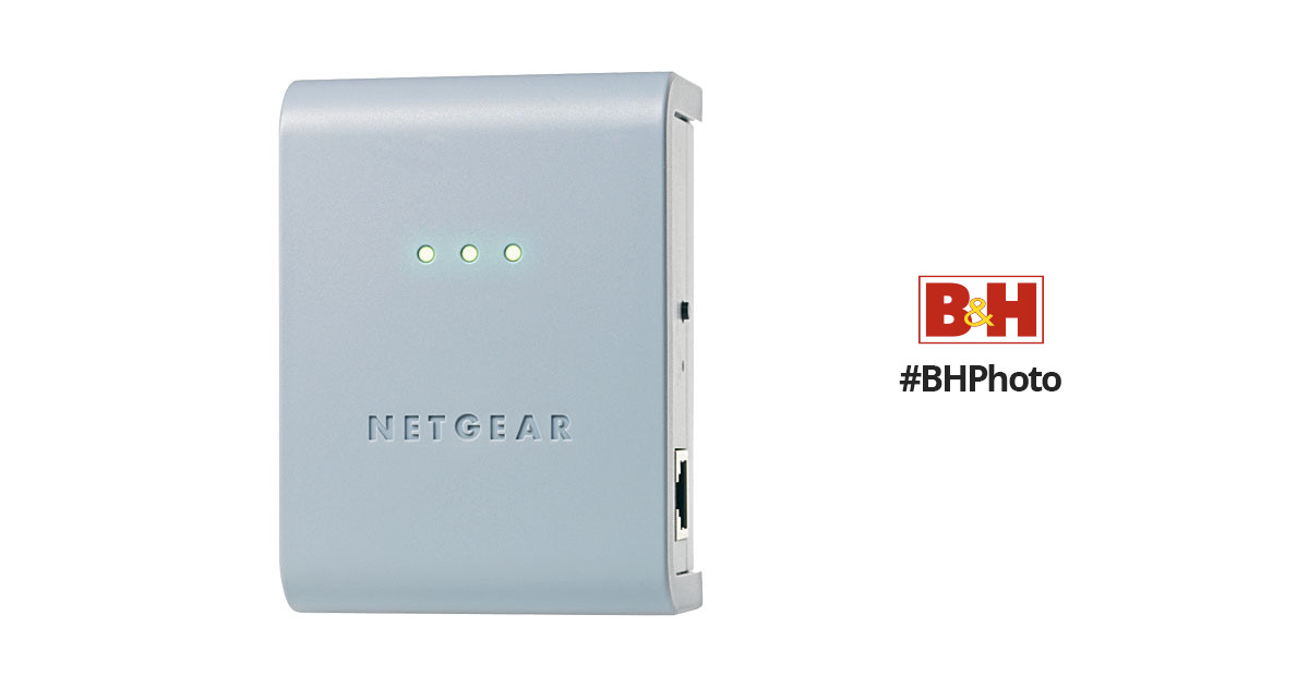 Netgear Powerline AV Ethernet Adapter Kit XAVB101-100NAS B&H