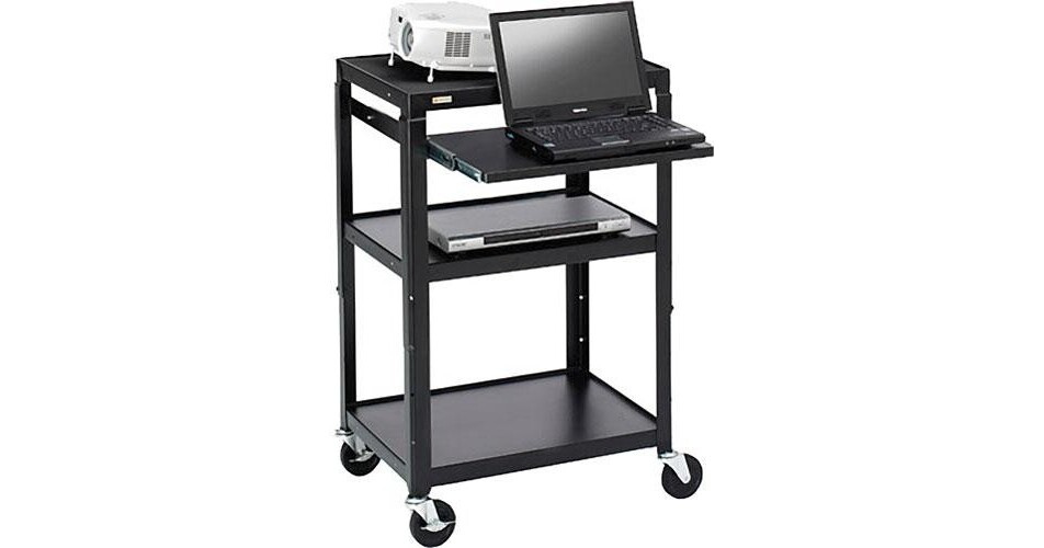 Bretford Adjustable AV Cart with PullOut Notebook A2642NSP5