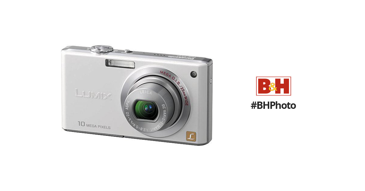 Panasonic Lumix DMC-FX37 Digital Camera (White)