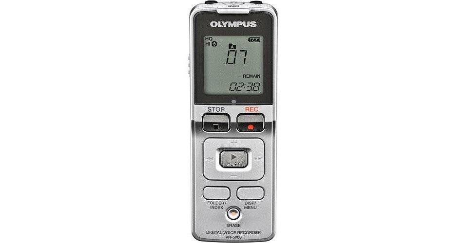 Olympus VN5000 Digital Voice Recorder 512MB 141985 B&H Photo
