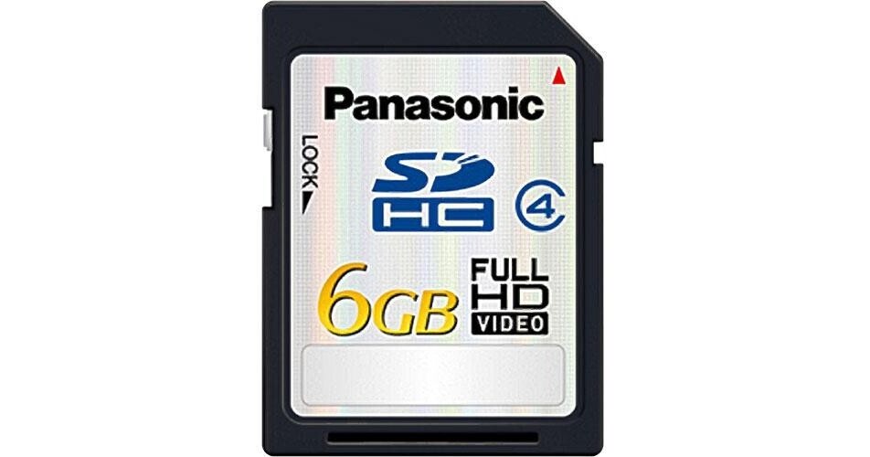 Panasonic 6GB Secure Digital (SDHC) Memory Card RPSDM06GU1K B&H