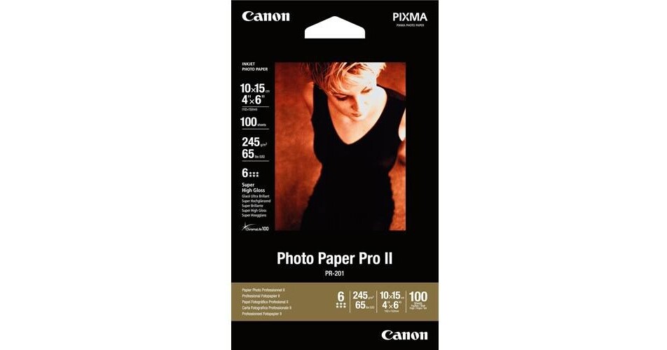 Canon Photo Paper Pro II 4x6" 100 Sheets 2737B012