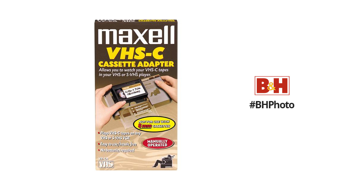 Vintage Maxell Vhs-c Cassette Adapter Vp-ca New Sealed 