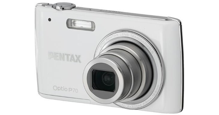 Pentax Optio P70 Digital Camera (White) 17621 B&H Photo Video