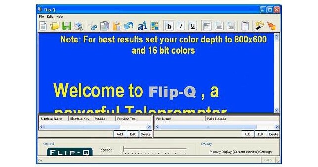 flip q prompter software