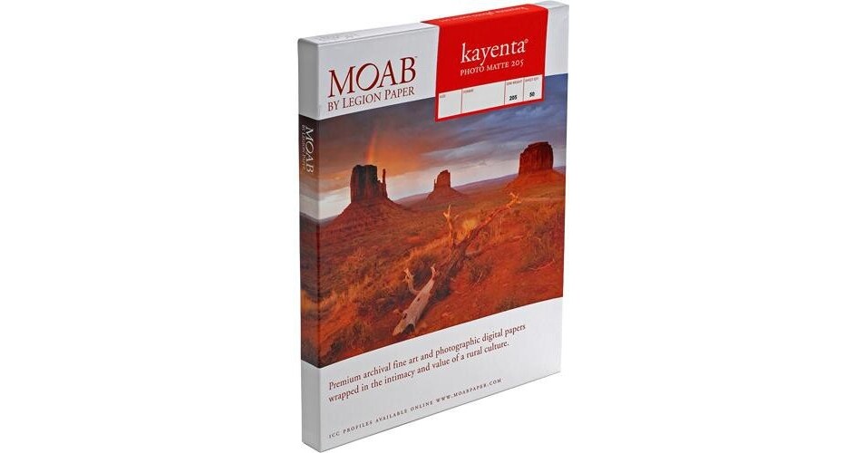 Moab Kayenta Photo Matte Paper R08-KPM205111750 B&H Photo Video