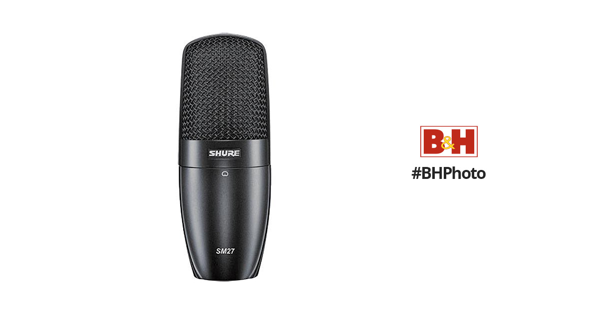Shure SM27 Large-Diaphragm Cardioid Condenser Microphone SM27-SC