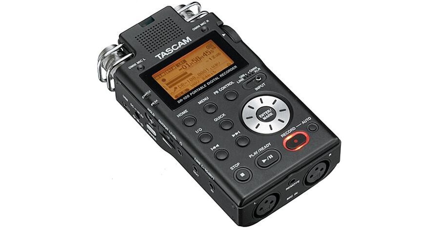 TASCAM DR-100 Professional Portable Digital Audio Recorder