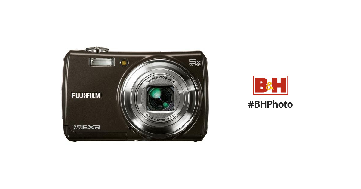 FUJIFILM FinePix F200EXR Digital Camera (Black) 15842427 B&H