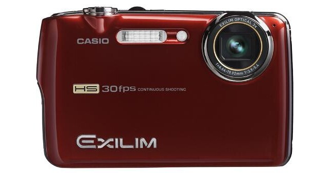 Casio Exilim EX-FS10 Digital Camera (Red) EX-FS10RD B&H Photo