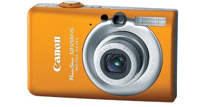 Canon PowerShot SD1200IS 10 MP Digital Camera with 3x Optical Image  Stabilized Zoom and 2.5-inch LCD (Orange)