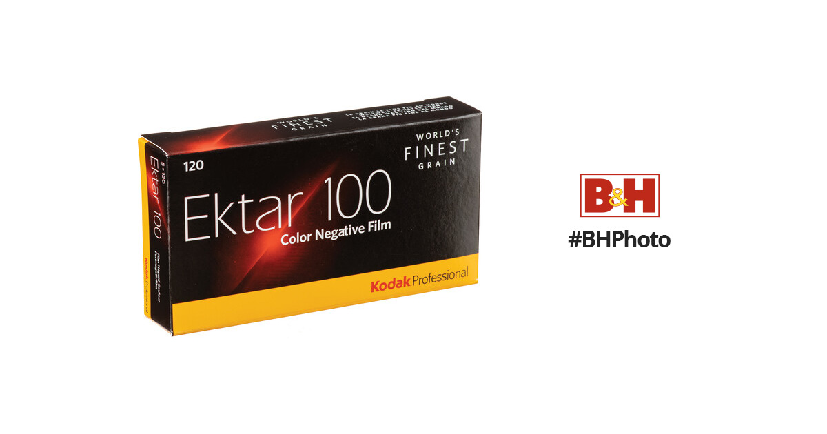Kodak Professional Ektar 100 Color Negative Film (120 Roll Film, 5-Pack)
