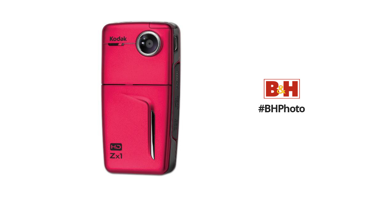 Kodak Zx1 Pocket Video Camera (Red) 1716679 B&H Photo Video