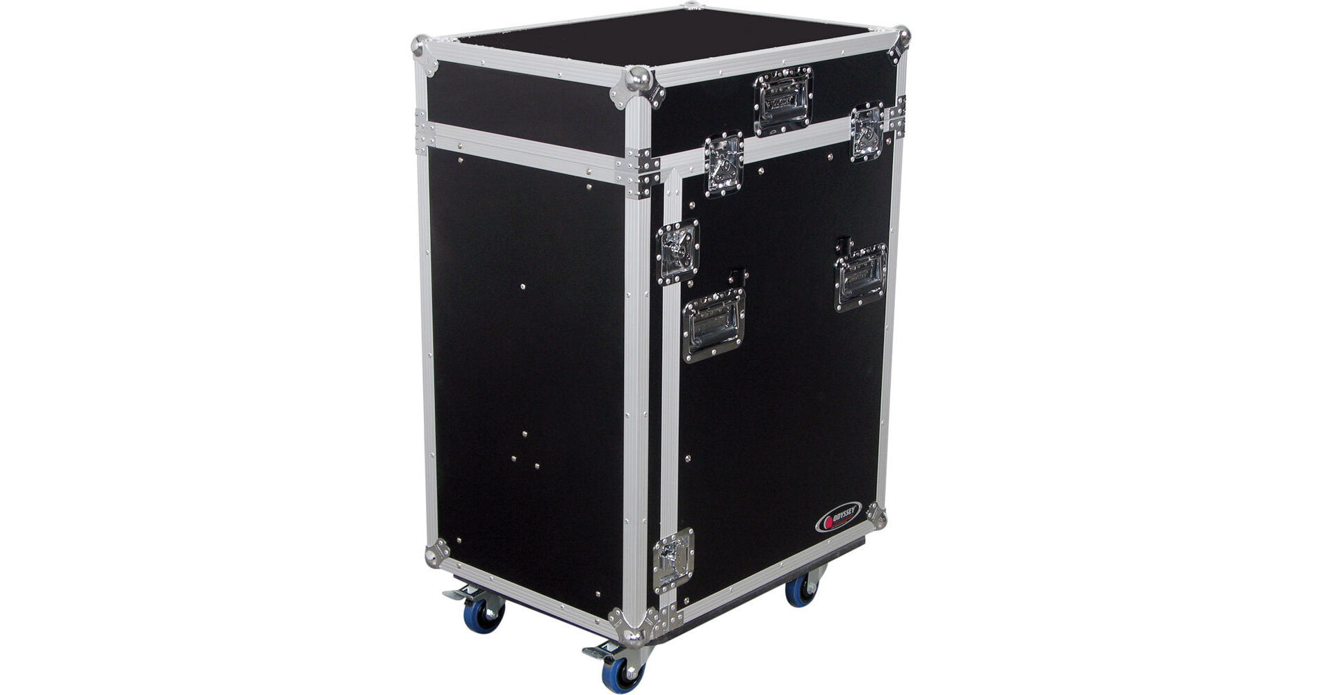 Odyssey FZ1316WDLX Flight Zone ATA DLX Combo Rack Case (Black and Chrome)