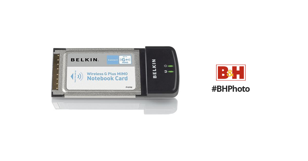Belkin BELKIN PCMCIA Wireless Notebook Network Card 2.4 Ghz 802.11g 32bit 54Mbps 
