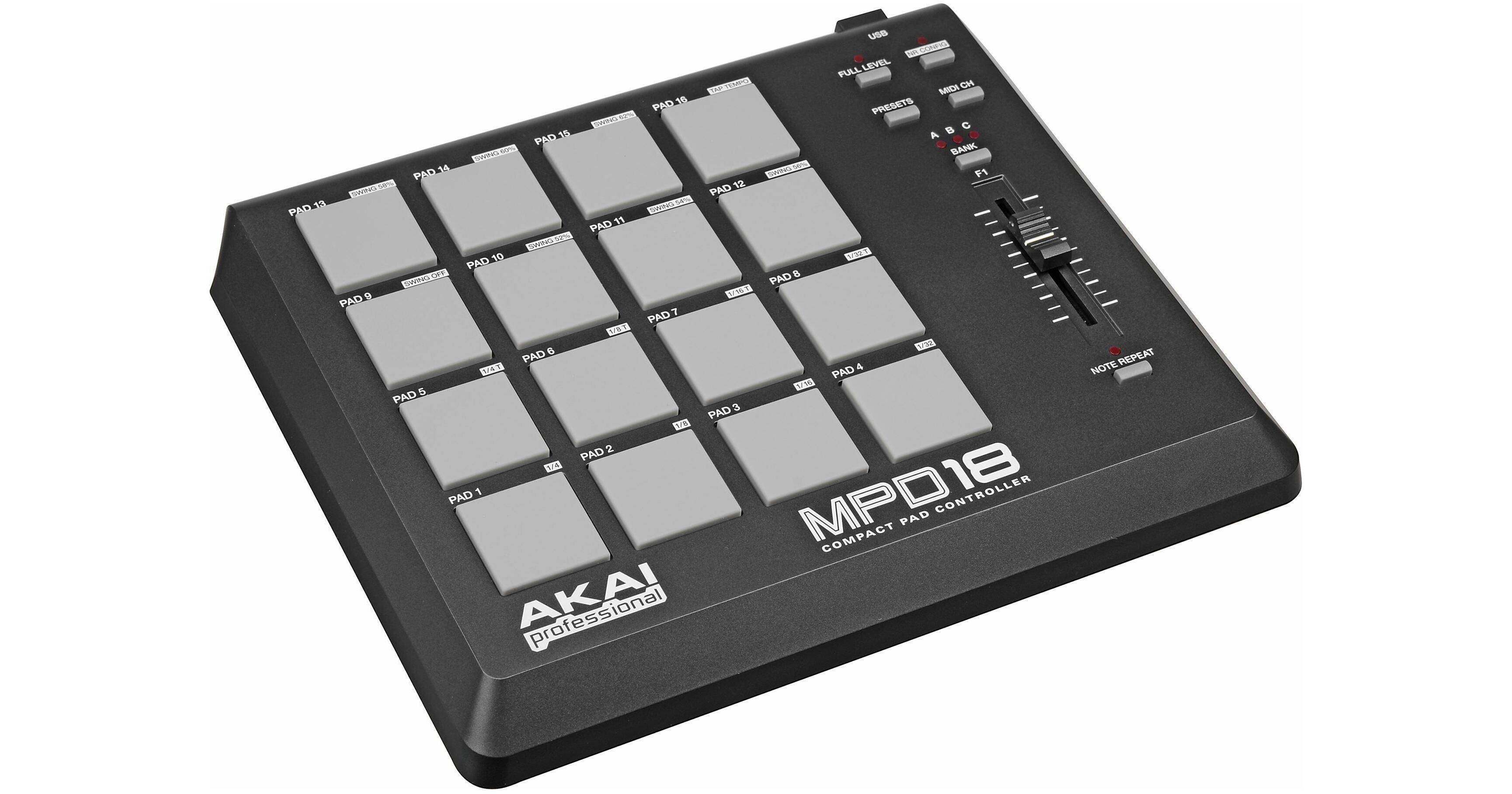 akai professional mpd18 midi controller