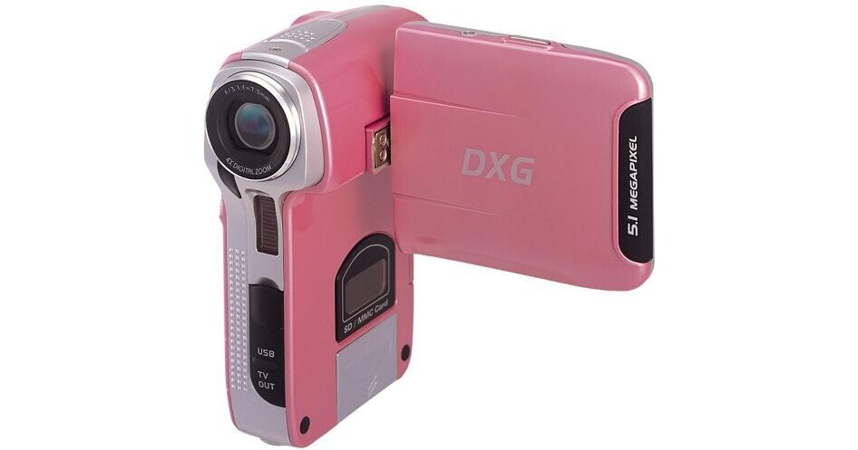 dxg camcorder pink