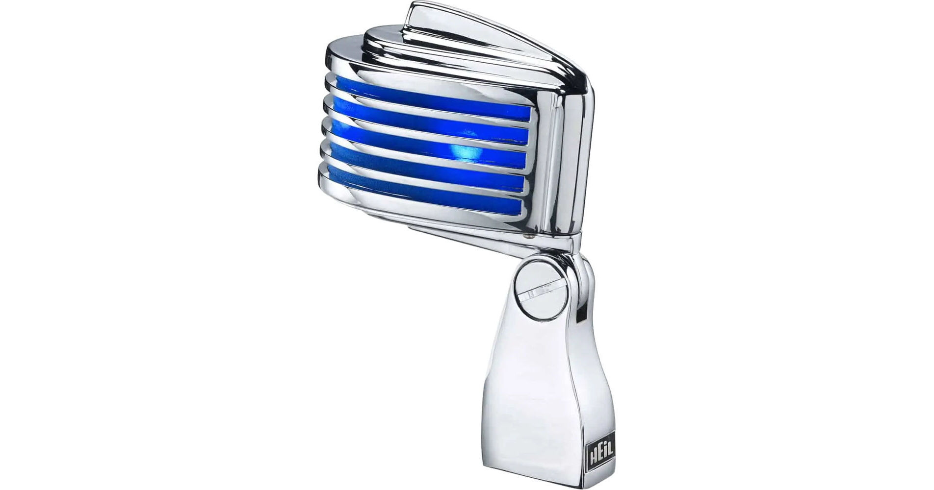 Heil Sound The Fin Dynamic Chrome Vocal Microphone (Blue LEDs)