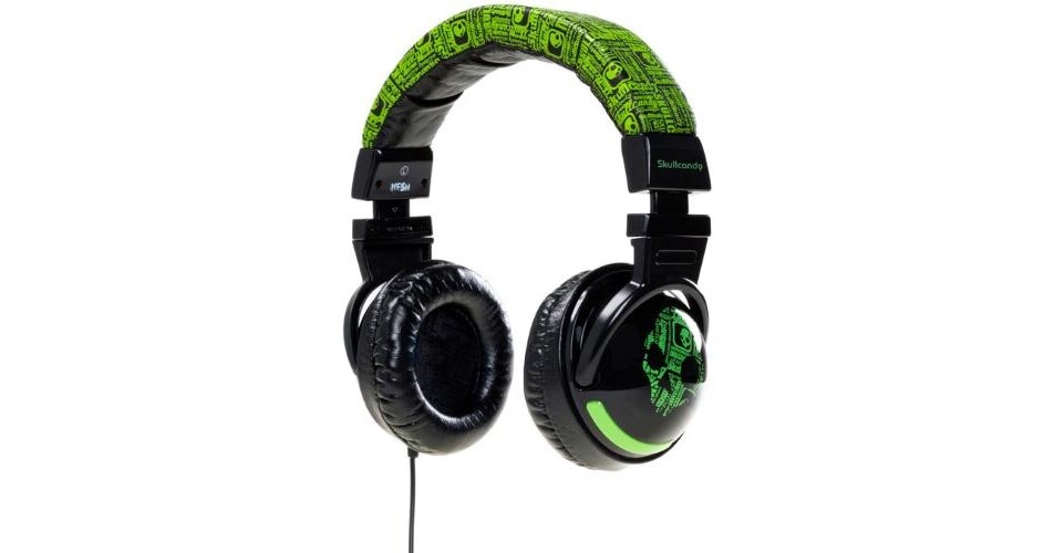 Skullcandy Hesh DJStyle Stereo Headphones (Green/Black)