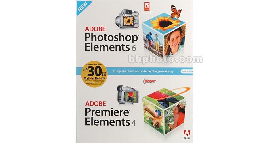 adobe photoshop elements 5.0 premier elements 3.0