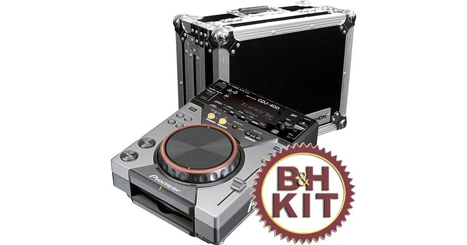 Pioneer CDJ-400 Professional DJ CD Player with Marathon DJ Case