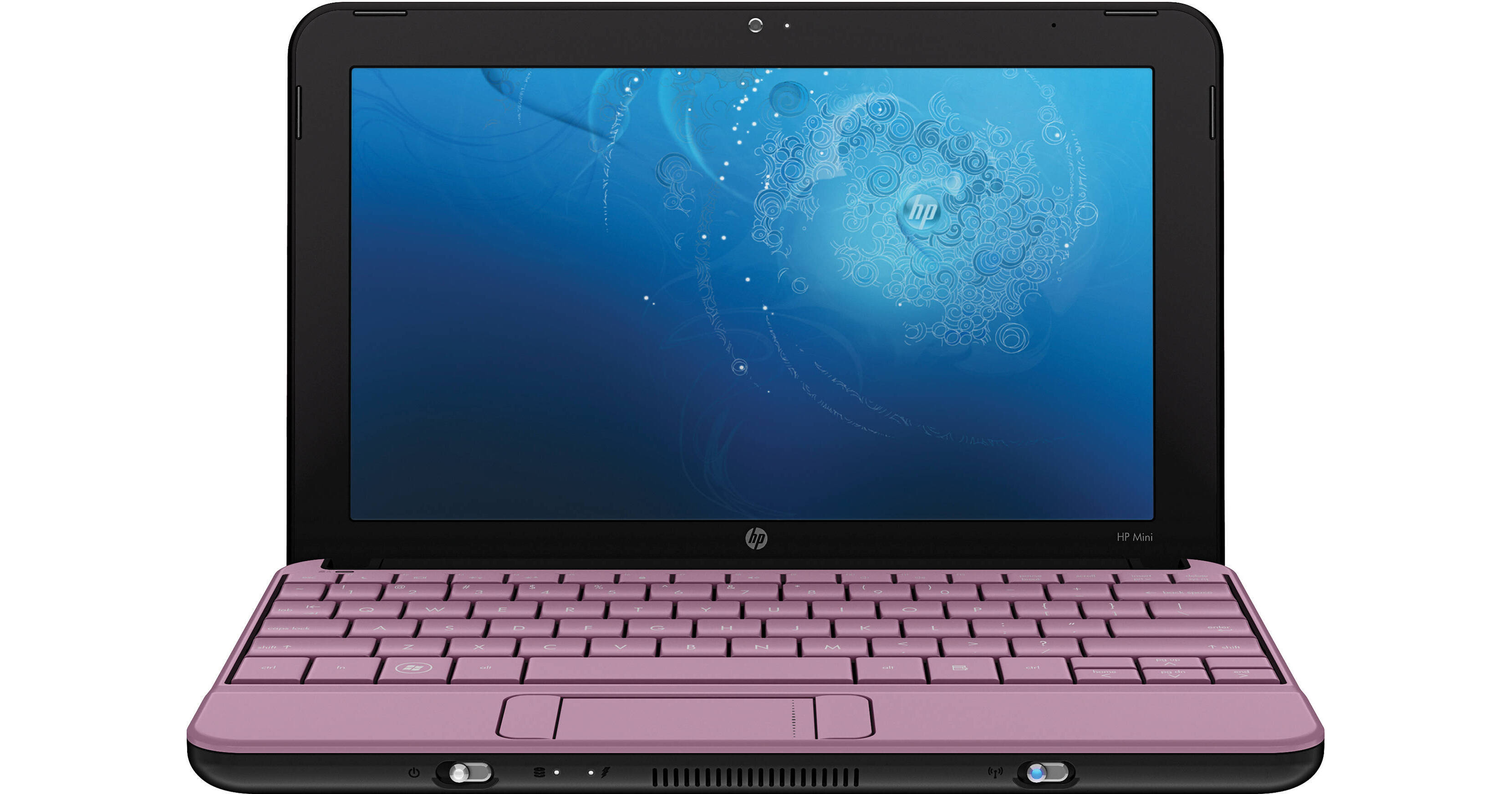 HP Mini 110-1190sf, un Netbook rose avec Atom, 250 Go, Bluetooth