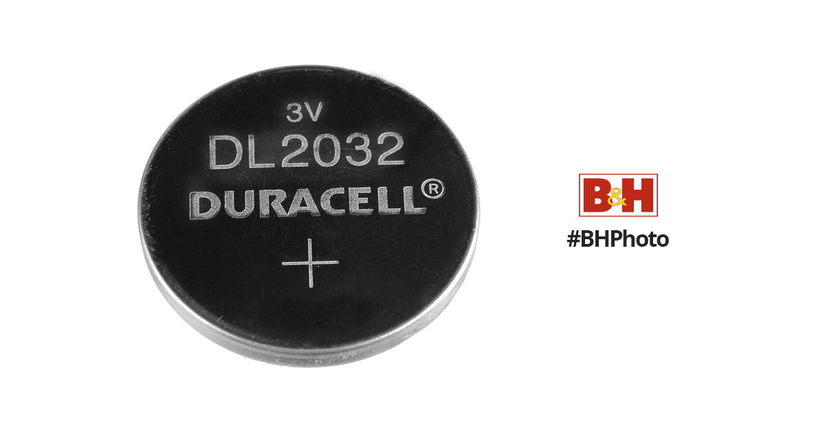 Duracell CR2032 3V Lithium Button Battery DL2032BQ B&H Photo
