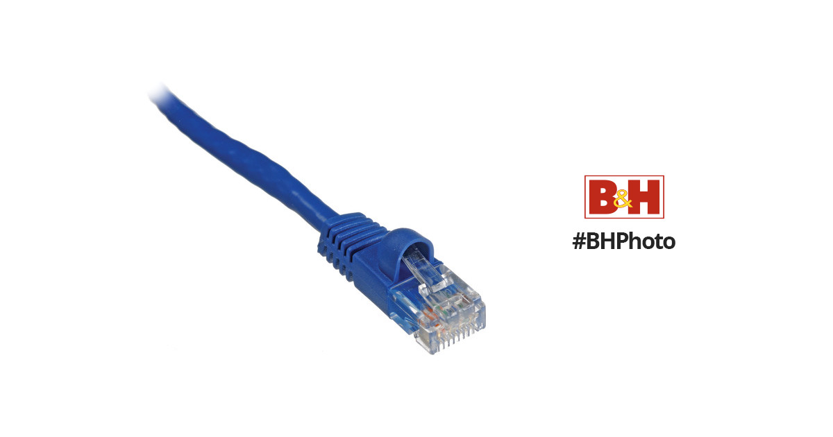 Blue Cablelera ZNWN35BU-25 25  Cat 6 UTP Rated 550 MHz Network Patch Cable with Snagless Molded Boots 