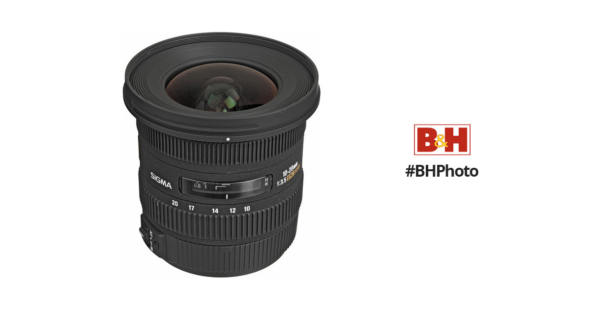 Sigma 10-20mm f/3.5 EX DC HSM Lens for Canon EF 202101 BH Photo