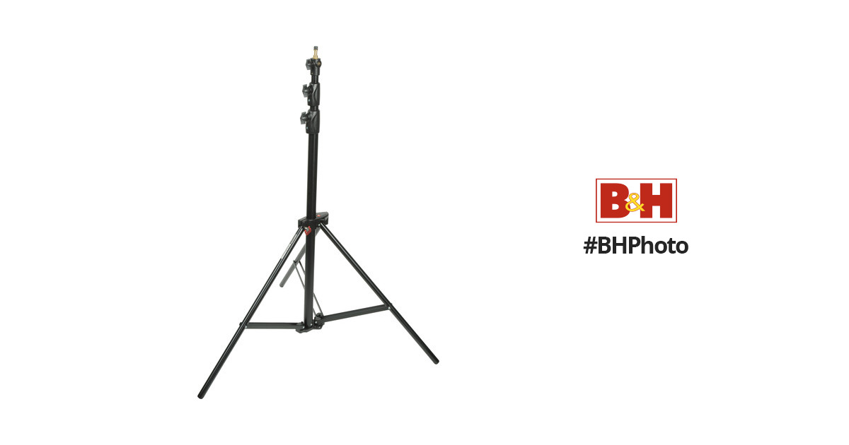 Manfrotto 6' 9  3 Pack Black Aluminum Air Cushioned Light Stand