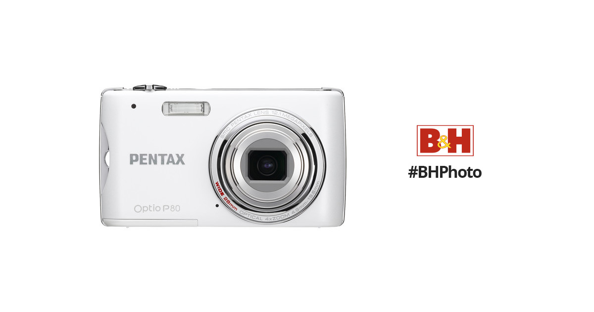 Pentax Optio P80 Digital Camera (Pearl) 17871 BH Photo Video