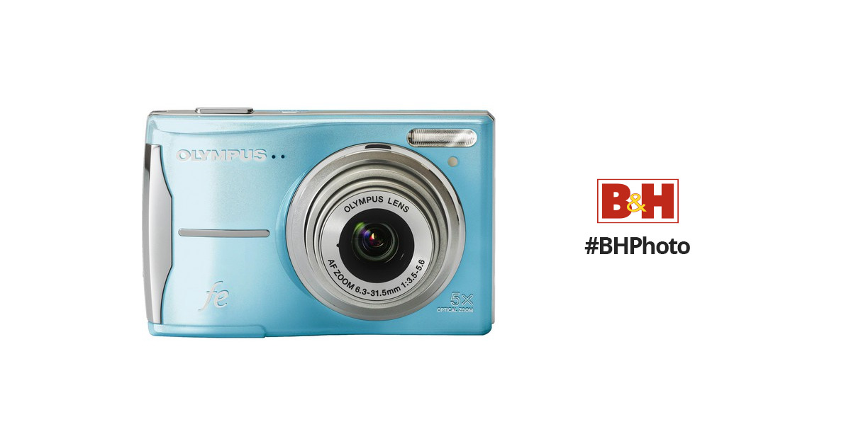 Olympus FE-46 Digital Camera (Light Blue) 227100 B&H Photo Video