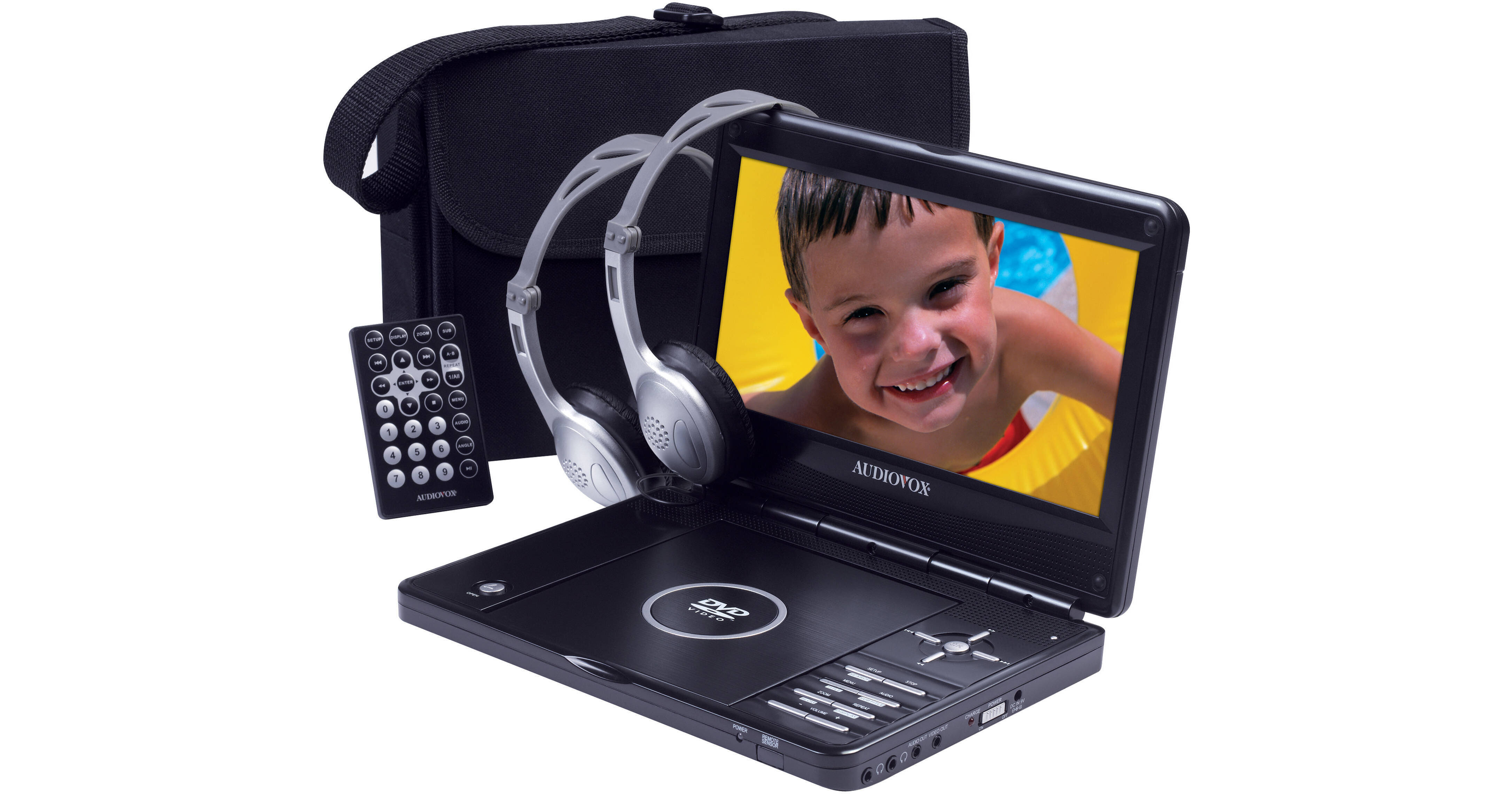 Audiovox D1998PK 9" 169 Portable DVD Player Kit D1998PK B&H