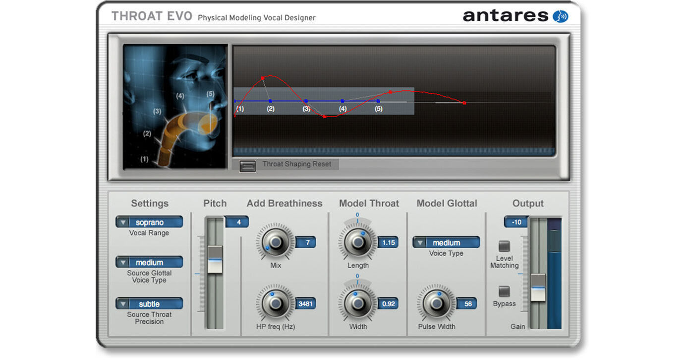 antares throat evo