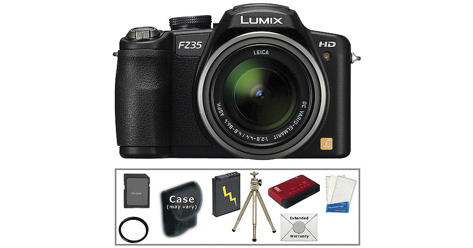 Panasonic Lumix DMCFZ35 Digital Camera with Deluxe Accessory