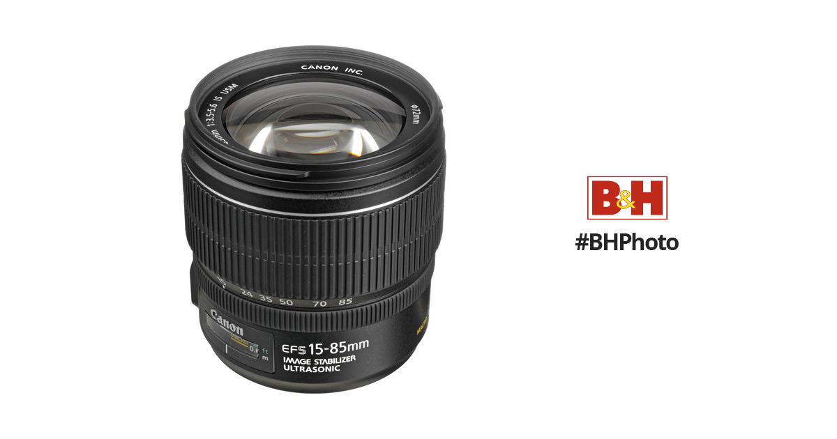 Canon EF-S 15-85mm f/3.5-5.6 IS USM Lens 3560B002 B&H Photo