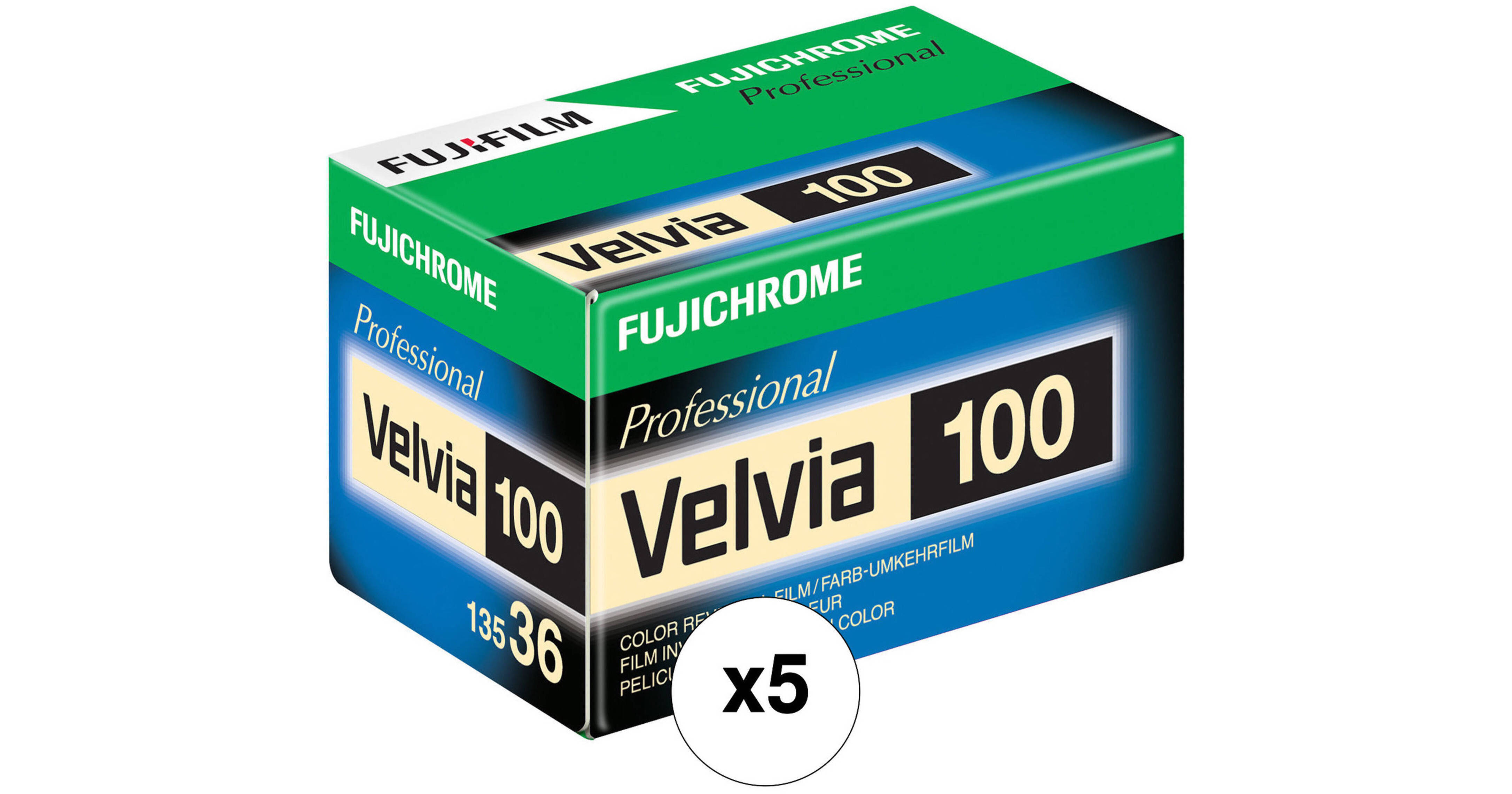 FUJIFILM Fujichrome Velvia 100 Professional RVP 100 16326042 B&H