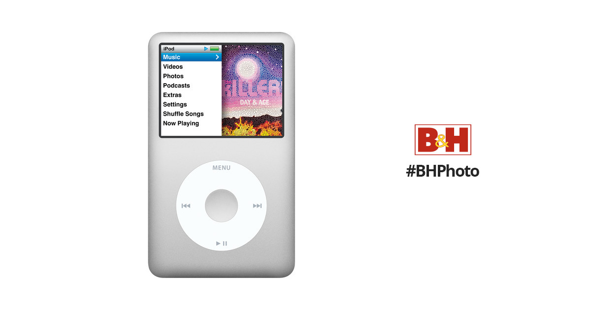 Apple 160GB iPod classic (Silver, 7th Generation) MC293LL/A B&H