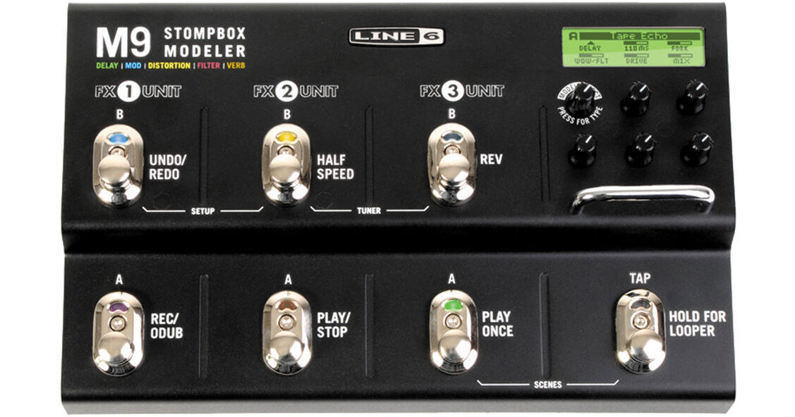 Line 6 M9 Stompbox Modeler - Delay, Modulation, Distortion, Filter & Reverb