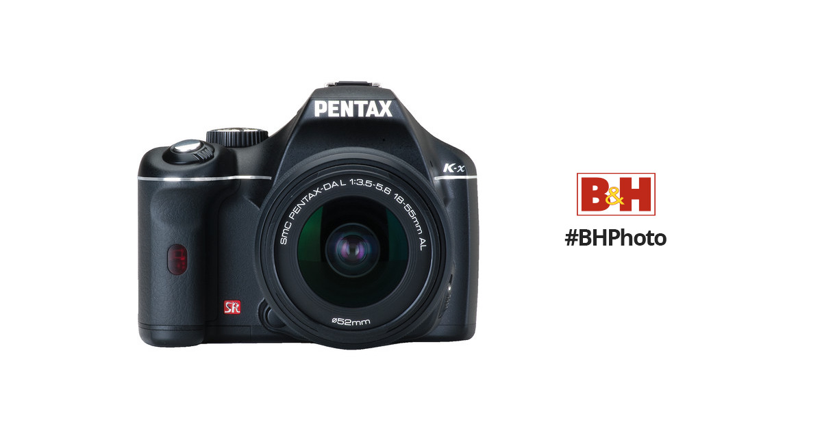 Pentax K-x Digital SLR with 18-55mm Zoom Lens (Black)