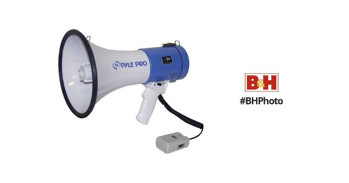 New Pyle PMP50 Professional Piezo Dynamic Handheld Megaphone Bullhorn Siren 