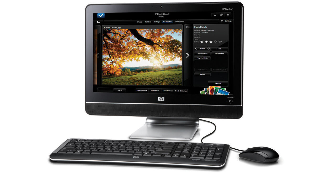 HP Pavilion MS214 All-in-One Desktop Computer NY535AA#ABA B&H