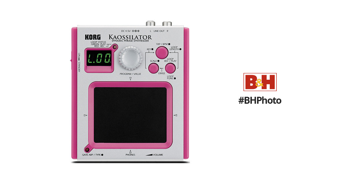 Korg KO1 KAOSSILATOR - Dynamic Phrase Synthesizer (Pink) KO1P