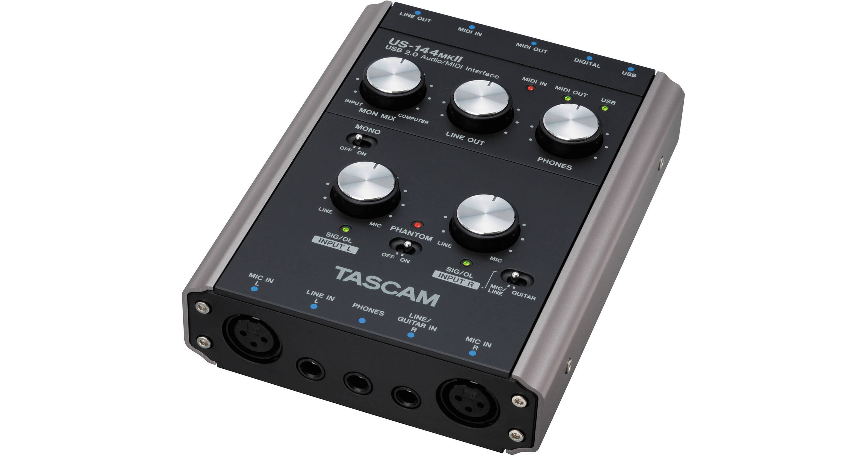 TASCAM US-144MKII - USB 2.0 Computer Audio Interface US-144MKII